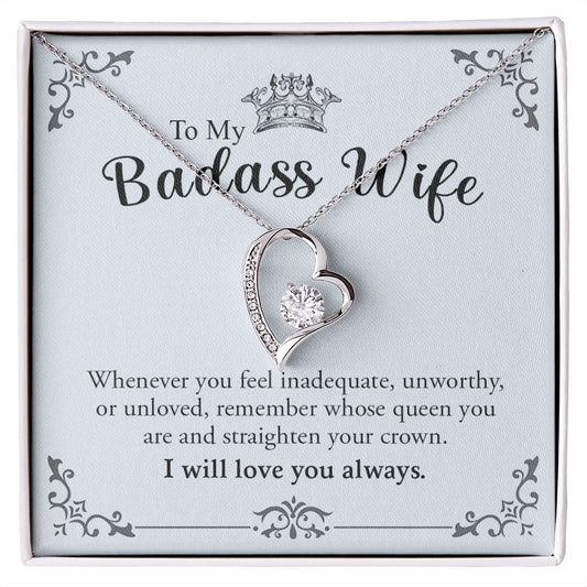 My Badass Wife | I will love you always - Forever Love Necklace